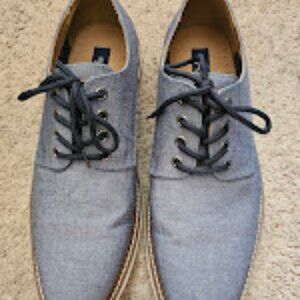 Ashford & Hayes Dress Shoes – Men’s 11 | Blue/Gray Oxford